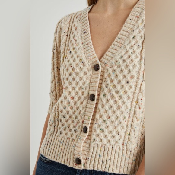 Rails Isla Cardigan in Cream Confetti - Picture 3 of 10